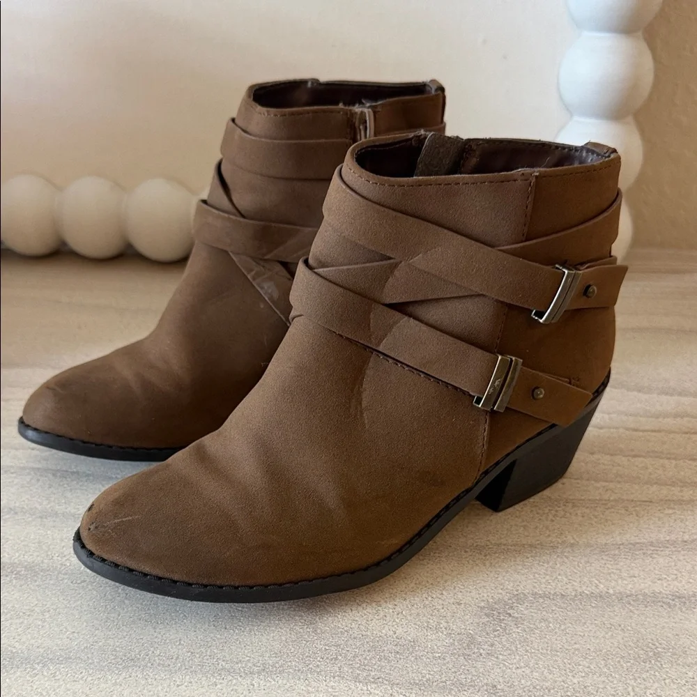 Girls Brown Booties